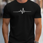 Puuvillane meeste 100% puuvillane suvine lahtise suurusega loomingulise graafikaga tr&uuml;kitud slim fit vabaaja spordi &uuml;mara kaelusega l&uuml;hikeste varrukatega T-s&auml;rk topp 3XL