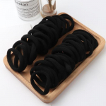 50 tk T&uuml;drukute suur kummipael, hobusesaba hoidja kummipeakatted elastsed juuksepaelad t&uuml;drukute juuste aksessuaarid kaunistused must
