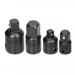 P&otilde;rkmutriv&otilde;tme pesa CR-V kroomvanaadiumteras k&otilde;rge k&otilde;vadusega mutriv&otilde;tme adapter 4 tk 1/4 3/8 1/2 lehtv&otilde;tmete komplekt muundur Black