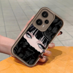 Pehme silikoonist ruudukujulise redeliga printimismustriga telefoni korpus, t&auml;iskaanega kaamera p&otilde;rutuskindel kaitse kummist &uuml;mbris Xiaomi Redmi jaoks Redmi Note 11E Pro pruun