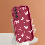 Pehme silikoonist ruudukujulise redeliga printimismustriga telefoni korpus T&auml;iskaanega kaamera p&otilde;rutuskindel kaitse kummist &uuml;mbris Samsungile Samsung A04S pruun