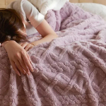 Winter Blanket Lamb Wool Thick Double Side Microfiber Flannel Super Soft Throw Blanket for Bed Comfortable Warm Comforter Double 200x230cm