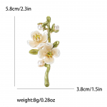 Ploom Blossom Branch Pross Korea Small V&auml;rske Taim Lillen&otilde;el Naiste riided Korsa Ehted