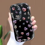 Armas koomiksimustriga kreemjas tekstuuriga korpus Lainelise servaga pehme silikoonkaanega telefoni&uuml;mbris Huawei Honor Infinix Tecno iPhone'i jaoks Huawei Nova 5T must