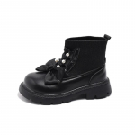 Uued Laste Saapad T&uuml;drukule Magusad Elegantsed Printsessikingad Kevad S&uuml;gis Paksu P&otilde;hjaga Laste Moes Sokisaapad Vabaaja Mitmek&uuml;lgsed 26 must