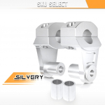 Mootorratta kangi klambrid t&otilde;stetud tsingisulamist juhtraua k&auml;epideme t&otilde;stukid, mis sobivad 22 mm 7/8 ja 28 mm 1 1/8 juhtrauaga h&otilde;be