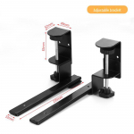 Klaviatuurialus ja hiirehoidik: Puurimata l&uuml;katav lauasahtel Adjustable rail iron clamp set