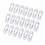 20 tk/komplekti pildiriideid 44 mm x 16 mm metallist v&otilde;tmeauguga riidepuu kinnitused pildiraami jaoks, m&ouml;&ouml;bli kapi tarvik h&otilde;be