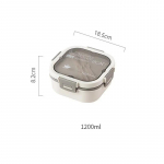 Kaasaskantavad ruudukujulised plastkambritega l&otilde;unas&ouml;&ouml;gikastid &otilde;pilastele suletud Bento Box v&auml;lipikniku puuviljasalati toidukonteinerid