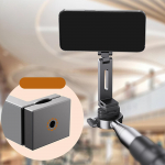 Magnetic Desktop Phone Holder Degree Rotation Stand Clip on Desk gray