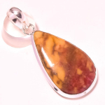 Coconut Jasper Gemstone Handmade Ethnic Design Gift Jewelry Pendant 1.9 b2i80
