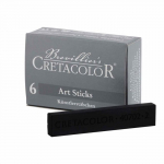 6 fusains noirs pour Esquisse 1,4 x 0,7 cm