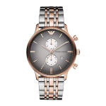 Emporio Armani AR1721 Gianni k&auml;ekell Kahe tooniga meeste k&auml;ekell roosa kuldne v&auml;rv