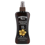 Hawaiian Tropic, kaitsev p&auml;evitamine, p&auml;ikesekaitse&otilde;li pihusti, SPF 15, 8 fl untsi (236 ml) black