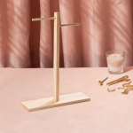 K&otilde;rvaklappide alus lauale, peakomplekti hoidja, kahekordne rida, kaasaskantav, multifunktsionaalne, lauaarvutile, universaalne, stabiilne Walnut Color