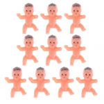 Plastikust beebide komplekt beebide du&scaron;im&auml;ngude jaoks 1-tolline mini beebide kujukesed kuningakoogi kaunistamiseks j&auml;&auml;kuubikum&auml;nguks V&auml;ikeste beebide du&scaron;im&auml;ngude kaunistused 10pcs