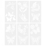 Aiaaia suurte lilledega &scaron;abloonid - isetegemise kaunistused, hiiglaslik korduvkasutatav lille&scaron;abloon puidust seintele aia mustriga maalimiseks