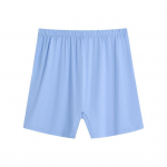 Men Underwear Mid-rise Elastic Waistband Loose Fit Shorts Briefs Solid Color Breathable Middle-aged Shorts L