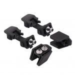 1 paar esikapoti riivi ja kronsteini sulguri riivi mootor jaoks Wrangler TJ 1997-2006 must