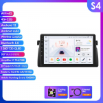 Hizpo Android 13 2Din Autoraadio BMW E46 3. seeriale M3 318/320/325/330/335 1998-2005 Multimeedia Video M&auml;ngija Carplay Stereo WIFI RDS OBD2 SWC S4 8Core 4G 32G