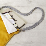 Rouleau de velours c&ocirc;tel&eacute; - Jaune bl&eacute; - 30 cm x 1 m - 200 g/m2