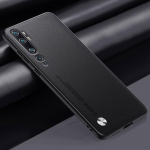 Luksuslik PU-nahast &uuml;mbris Xiaomi Mi Note 10 Pro Note10 tagakaas, matt silikoonist kaitsega telefoni&uuml;mbris Xiaomi Mi CC9 Pro jaoks Mi Note 10 must