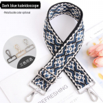 5 cm reguleeritav mitmev&auml;rviline naiste kotirihm - kaleidoskoopmuster, lai, risti &uuml;mber keha kantav Gunmetal Buckle