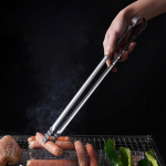 45 cm v&auml;lik&auml;mpingu grilltangid eriti pikad k&ouml;&ouml;gitangid grilltangid, klambrid, roostevabast terasest tangid grillimiseks.