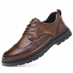 Meeste Klassikalised Retro Brogue Kingad Lakknahast Meeste Paeladega Pidulikud &Auml;ri Kontori Kingad Meeste Peo Pulma Oxfords Suurused 38-44 38 pruun