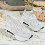 Suvised uued vabaajajalatsid, kaldus kontsaga, paksu tallaga, jalakate, hingavad litrid, v&auml;liskaubanduse suured v&otilde;rgust naistejalatsid 35 kuld