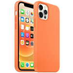 Coque silicone ultra fin pour iphone 13 pro (6,1 ) orange e.F.Connection