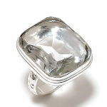 White Topaz Handmade 925 Sterling Silver Gift Jewelry Ring Size 6 j0h33