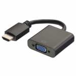 HDMI-&uuml;hilduv VGA-muunduri adapterkaabel (Must) must