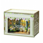 Puidust Mini DIY Nukumaja Komplekt Valmistamiseks Ja Kokkupanekuks Tuba M&auml;nguasjad Kodu Magamistoa Dekoratsioonid M&ouml;&ouml;bliga Nukumaja roheline