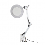 5X Suurendusklaasiga Klambriga LED-t&auml;toveeringu Laualamp USB Ilu K&uuml;&uuml;nte Kunsti Lamp (Valge)