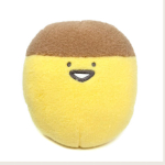 Kohev &uuml;mmargune pehme m&auml;nguasi SUUR Ametlik Pudding-san Stationery-san Umbes. 20 cm (Puding-san (kollane)) brown