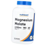 Magneesiummalaat, Magnesium Malate 2100, Nutricost 180kaps (36647030) 180caps