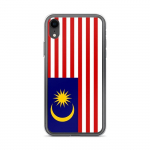 Coque iPhone XR - PIXELFORMA - Drapeau de la Malaisie - Protection compl&egrave;te - Silikoonist supp - Souple