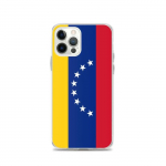 Coque iPhone - Mitmev&auml;rviline - Drapeau Venezuela - Souple - &Uuml;hilduv iPhone 12 Pro - Unikaalne disain
