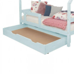 Tiroir de lit 120 x 190 BUDDY - bleu clair
