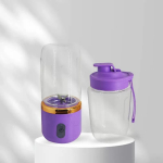HOMZY Elektriline mahlapressi tass 2 tassiga reisimiseks, kaasaskantav mahlapressi mikser, USB-laadimine, v&auml;rske puuviljamahl, personaalne blender, smuuti