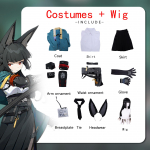 Anime Zenless Zone Zero Cosplay kost&uuml;&uuml;m HSOS6 Xingjianya kost&uuml;&uuml;m Halloween Anime ZZZ riietus T&uuml;drukule vormiriietus parukas S&uuml;nnip&auml;evakingitused karnevali t&auml;iskomplekt L must/sinine