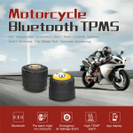 Mootorratta TPMS Bluetooth rehvir&otilde;hu j&auml;lgimiss&uuml;steem 2 tk v&auml;listandurit