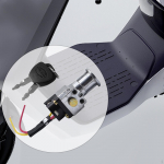 Battery Cylinder Lock Ebike Outdoor Easy to Install Sturdy Ignition Locks