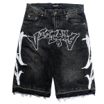 ZYLLO Uued Harajuku Kirjad Mustad Teksap&uuml;ksid Hip Hop VintARe BARgy L&uuml;hikesed P&uuml;ksid Vabaaja J&otilde;usaali Teksariidest L&uuml;hikesed P&uuml;ksid Streetwear M must