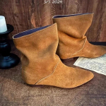 Terava Ninaga pahkluusaapad Naiste Korterid Suede Kingad Naine Talv 2025 Trend Mood Goth Retro Gladiator Chelsea Lumekingad Botas De Mujer 35 pruun