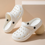 Naiste Klotsid Kingad Trendikad Suvised Kerged EVA Libisemiskindlad Tasapinnalised Sussid V&auml;ljas Meeste Ranna T&ouml;&ouml; Baotou Sandaalid Meeste Klotsid ja Muulad 36-37(Fit 35-36)