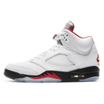 Air Jordan 5 Retro Valge Tulepunane 2020 Unisex Tossud T&otilde;eline Valge Must Metallik-H&otilde;be DA1911-102 40.5