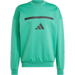 Adidas ZNE. True Healing Series FW24 Spordir&otilde;ivad Black Label &Uuml;htlane &Uuml;mmarguse kaelusega Pikkade varrukatega Huppari Meeste Huppari Hele-Mururoheline JD6443 S