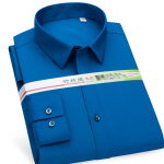 Meeste kandilise kraega pikkade varrukatega vabaaja s&auml;rk, bambuskiust korrap&auml;rase sobivusega pehme massiivne pidulik s&auml;rk sotsiaalne XXXXL